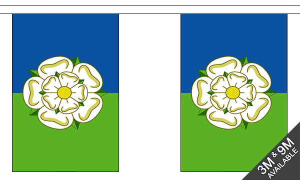 Flagmania East Riding of Yorkshire Bunting, 9 metre bunting