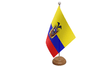 Flagmania Ecuador wooden hand flags, 9x6 inch, pack of 12, no bases
