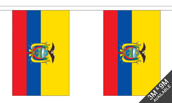 Flagmania Ecuador Bunting, 9 metre bunting
