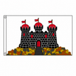 Edinburgh Flag centred on square white background