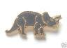 PRE HISTORIC TRICERATOPS ENAMEL LAPEL PIN BADGE image 0