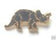 PRE HISTORIC TRICERATOPS ENAMEL LAPEL PIN BADGE image 0