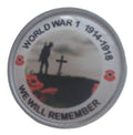First 1st World War 1 WW1 Centenary We Will Remember Pin Badge image 0
