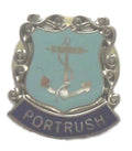 Port Rush Town Coat Of Arms Quality Enamel Lapel Pin Badge image 0