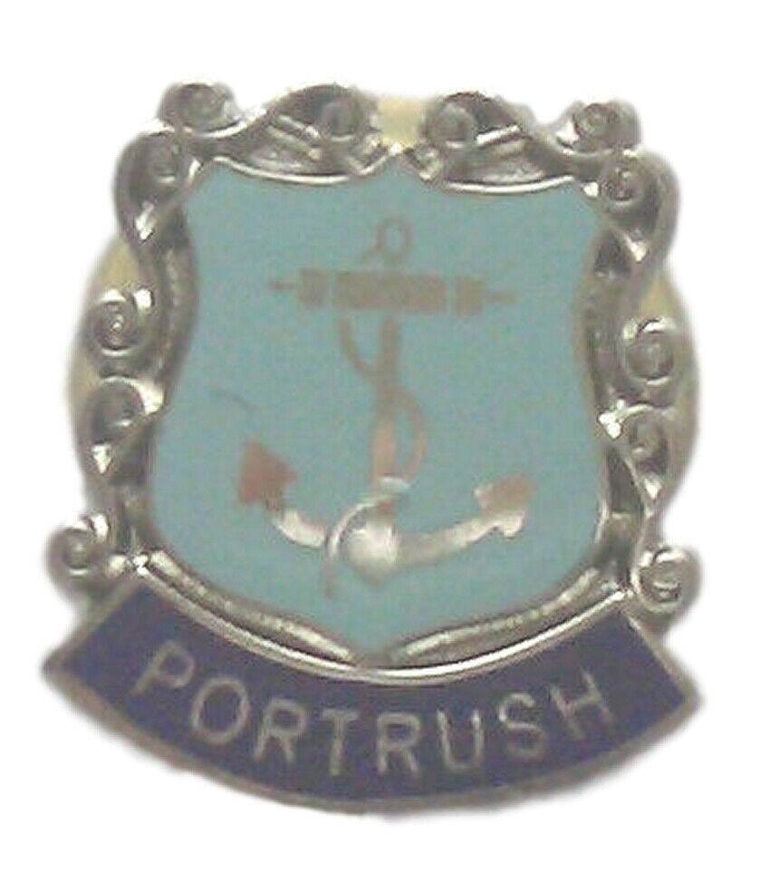 Port Rush Town Coat Of Arms Quality Enamel Lapel Pin Badge image 0