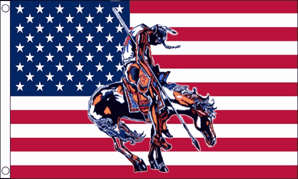 Flagmania USA End of the Trail 5ft x 3ft Polyester Flag