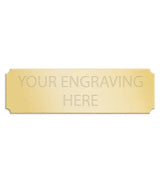 Personalised Self-Adhesive Trophy Plate Gold 83mm x 25mm 