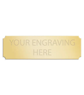 Personalised Self-Adhesive Trophy Plate Gold 83mm x 25mm 