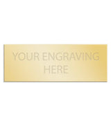 Personalised Self-Adhesive Square Cut Trophy Plate Gold 44mm x 16mm