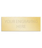 Personalised Self-Adhesive Square Cut Trophy Plate Gold 44mm x 16mm