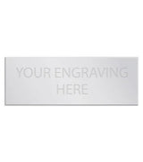 Personalised Self-Adhesive Trophy Plate Silver 44mm x 16mm