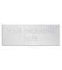 Personalised Self-Adhesive Trophy Plate Silver 44mm x 16mm