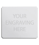 Personalised Self-Adhesive Trophy Silver Plate 44mm x 38mm 