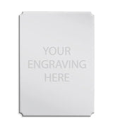 Personalised Self-Adhesive Trophy Silver Plate 25mm x 30mm