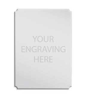 Personalised Self-Adhesive Trophy Silver Plate 25mm x 30mm