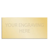 Personalised Self-Adhesive Square Cut Trophy Plate Gold 41mm x 19mm