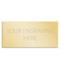 Personalised Self-Adhesive Square Cut Trophy Plate Gold 41mm x 19mm