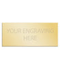 Personalised Self-Adhesive Square Cut Trophy Plate Gold 38mm x 16mm 