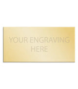 Personalised Self-Adhesive Square Cut Trophy Plate Gold 51mm x 25mm 