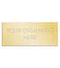 Personalised Self-Adhesive Square Cut Trophy Plate Gold 89mm x 38mm