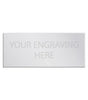 Silver engraved trophy plate personalised self adhesive 50mm x 15mm