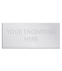 Silver self adhesive trophy plate 60mm x 25mm