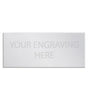 Silver self adhesive trophy plate 89mm x 38mm