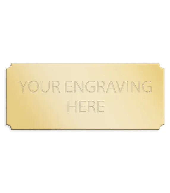 Personalised Self-Adhesive Trophy Plate Gold 38mm x 16mm 