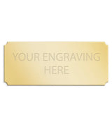 Personalised Self-Adhesive Trophy Plate Gold 38mm x 16mm 