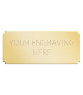 Personalised Self-Adhesive Trophy Plate Gold 38mm x 16mm 