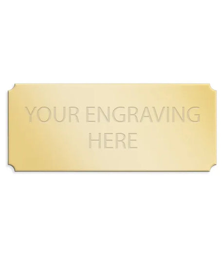 Personalised Self-Adhesive Trophy Plate Gold 38mm x 16mm 