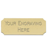Personalised Self-Adhesive Trophy Plate Gold 51mm x 25mm 
