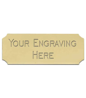 Personalised Self-Adhesive Trophy Plate Gold 51mm x 25mm 