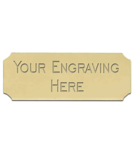 Personalised Self-Adhesive Trophy Plate Gold 51mm x 25mm 