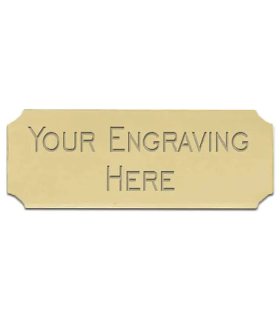 Personalised Self-Adhesive Trophy Plate Gold 51mm x 25mm 