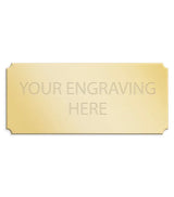 Personalised Self-Adhesive Trophy Plate Gold 43mm x 19mm 