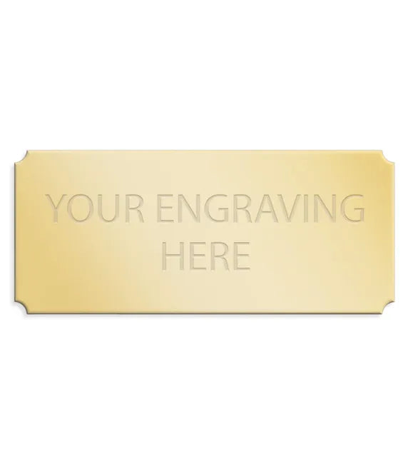 Personalised Self-Adhesive Trophy Plate Gold 51mm x 22mm
