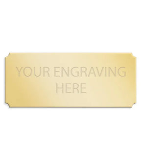Personalised Self-Adhesive Trophy Plate Gold 60mm x 25mm 