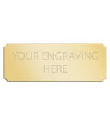 Personalised Self-Adhesive Trophy Plate Gold 67mm x 25mm