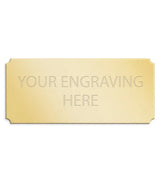 Personalised Self-Adhesive Trophy Plate Gold 73mm x 32mm 