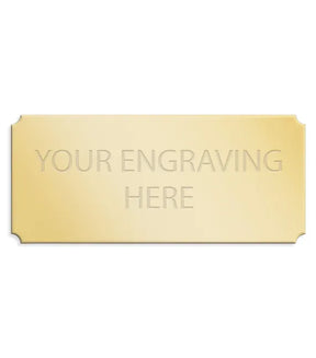 Personalised Self-Adhesive Trophy Plate Gold 73mm x 32mm 