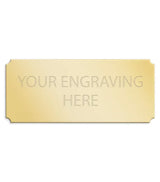 Personalised Self-Adhesive Trophy Plate Gold 89mm x 38mm 