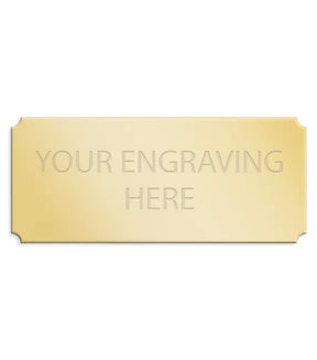 Personalised Self-Adhesive Trophy Plate Gold 89mm x 38mm 