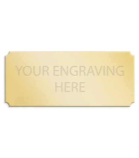 Personalised Self-Adhesive Trophy Plate Gold 89mm x 38mm 