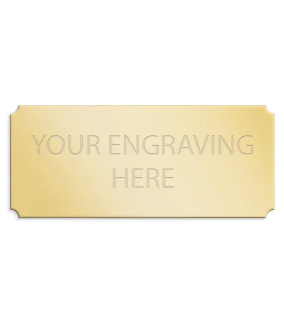 Personalised Self-Adhesive Trophy Plate Gold 89mm x 38mm 