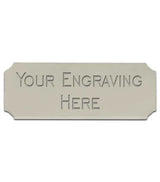 Personalised Self-Adhesive Trophy Silver Plate 51mm x 25mm