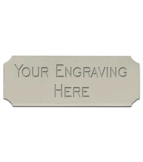 Personalised Self-Adhesive Trophy Silver Plate 51mm x 25mm