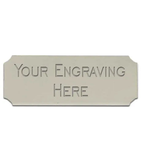 Personalised Self-Adhesive Trophy Silver Plate 51mm x 25mm