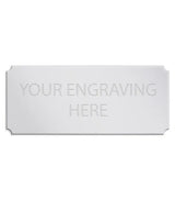 Personalised Self-Adhesive Trophy Silver Plate 38mm x 16mm 
