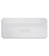 Personalised Self-Adhesive Trophy Silver Plate 43mm x 19mm